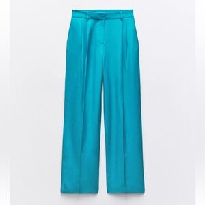 Zara Vibrant Blue Wide Leg Pants